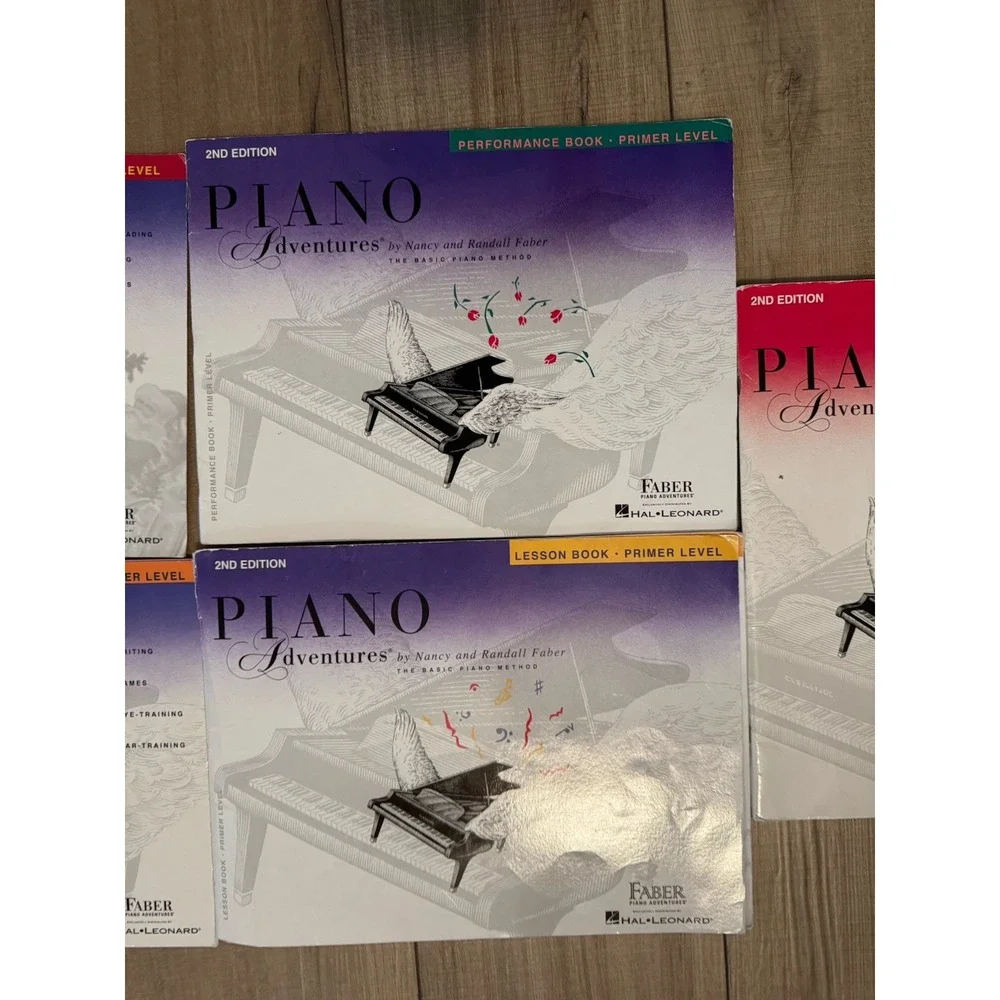 FABER PIANO ADVENTURES / PRIMER LEVEL / LESSON BOOK & TECHNIQUE SET LOT